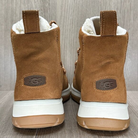 UGG Shoes Womans 10 Lakesider Heritage Mid Waterproof Winter Sneaker Boots Brown - Picture 4 of 12